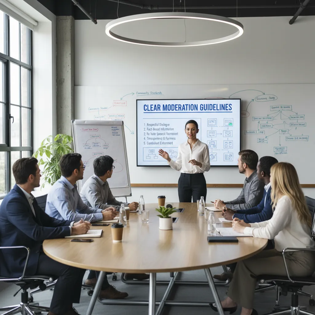 Establish Clear Moderation Guidelines