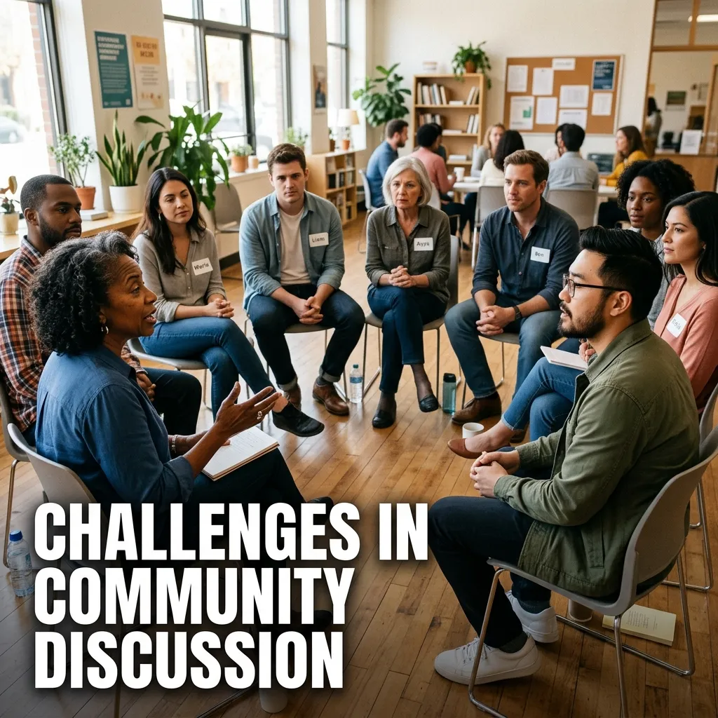 Challenges in Community Discussion