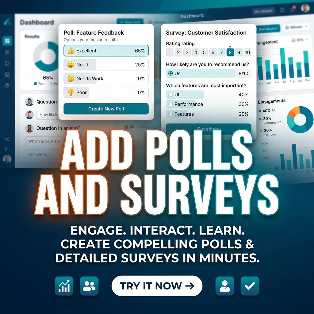 Add Polls and Surveys